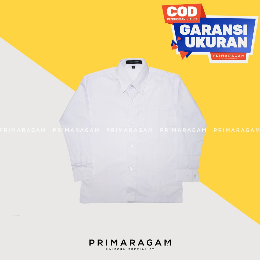 Jual Seragam sd kemeja sd seragam sd panjang baju seragam sekolah sd putih  lengan panjang polos ssd-025 Indonesia|Shopee Indonesia
