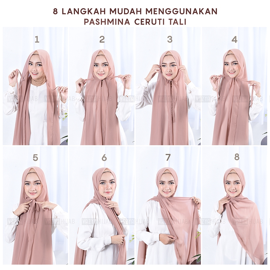 Pashmina ceruti ini berasal dari jenis kain chiffon ceruti. Pasmina Kain Ceruti Penggambar