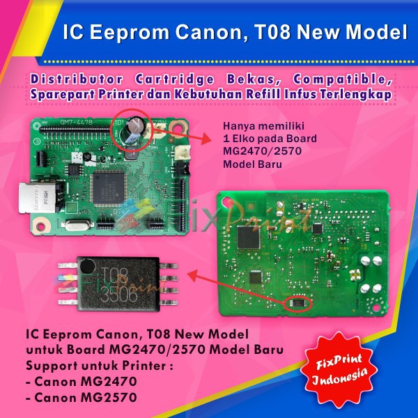 Gigagünstig ist die beste website, um canon ink cartridge zu vergleichen. Ic Eeprom Reset Canon Mg2470 Mg2570 Ic Counter Mg 2470 Mg 2570 Ic T08 Shopee Indonesia