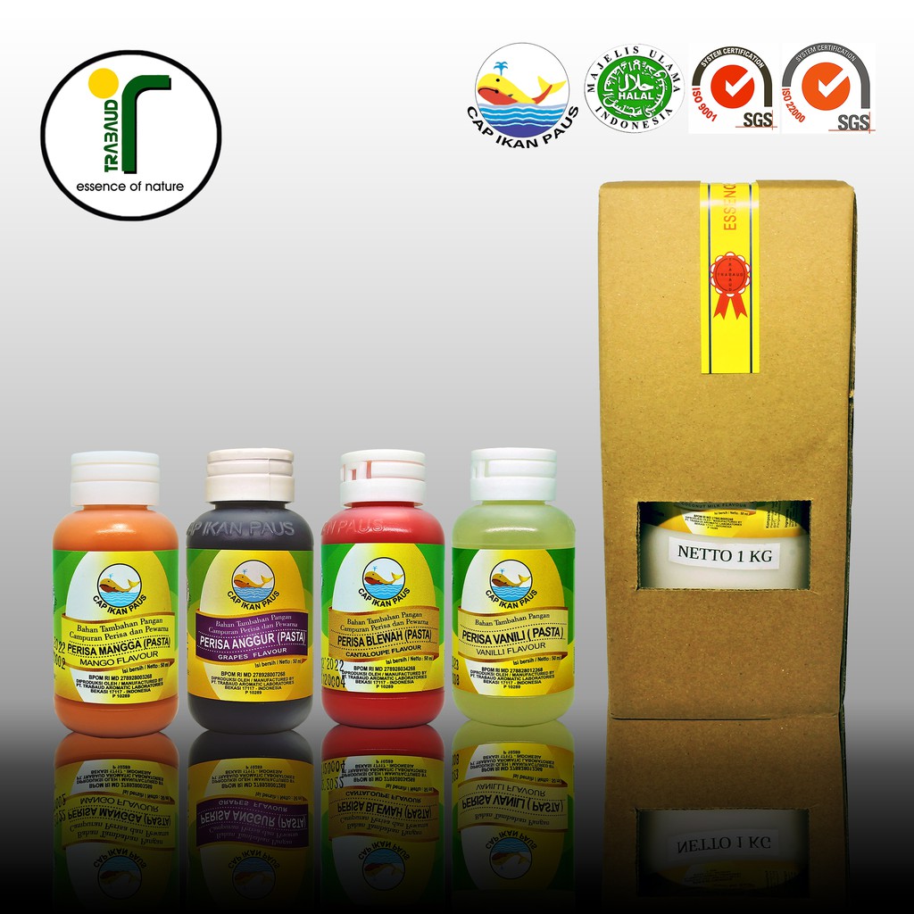 Perisa Cap Ikan Paus | Pasta Cap Ikan Paus | Flavor, Aroma, Pewarna (6 PCS)  | Shopee Indonesia