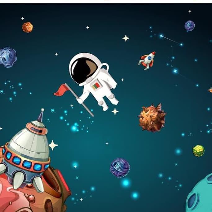 Paling hits 30 motif wallpaper dinding lukisan dinding kamar anak muda. Wallpaper Custom Wallpaper 3d Wallpaper Dinding Walpaper Anak Planet Mudikulo Com1 Shopee Indonesia