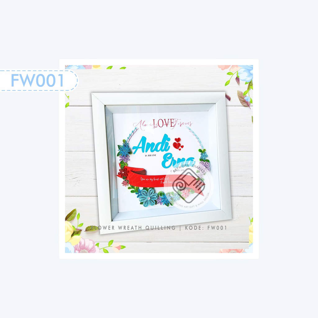 20/10/2013 · this 3d miniature quilled frame is named as picnic and took around one week to complete. Flower Wreath Quilling Fw002 Kado 3d Frame Quilling Art Shopee Indonesia
