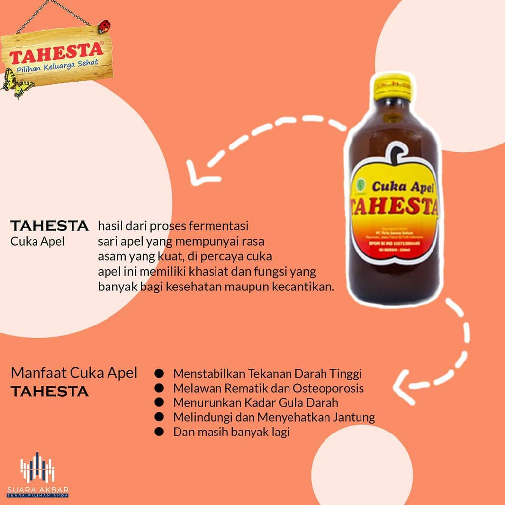 Cuka sari apel akan menenangkan kulitmu dan akan membuatnya lebih lembut dan kenyal. Jual Cuka Apel Tahesta Herbal Darah Tinggi Stroke Indonesia Shopee Indonesia