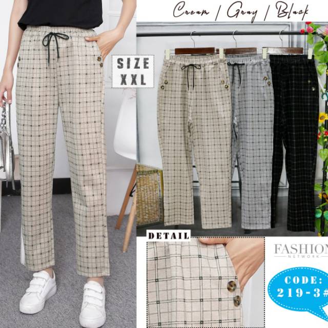 Celana kotak wanita zara kotak pants shopee indonesia. New Celana Import Kotak Zara Shopee Indonesia