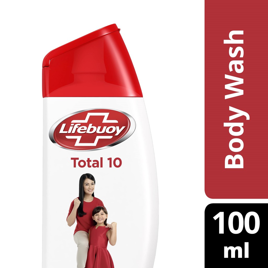 Lifebuoy Antibacterial Body Wash Total 10 100 ml | Shopee Indonesia