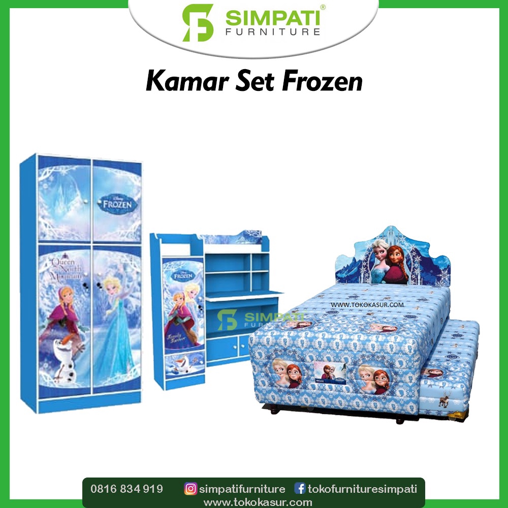 Dengan dihiasi motif dominasi ungu, jenis kamar anak ini sangatlah mewah. Kamar Set Anak Frozen Shopee Indonesia