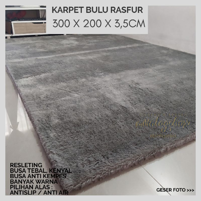 gratis ongkir karpet bulu maroc 100x150 (full … Karpet Bulu Jumbo 300 X 200 Tebal 3 5cm Shopee Indonesia