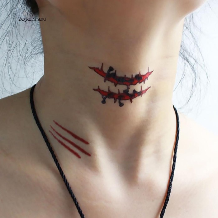 Pin oleh masahiro sawamura_ di collection design typography di 2020 (dengan gambar). Ss 113 Set Tattoo Scar Halloween Silet Gunting Bekas Luka Tato Shopee Indonesia