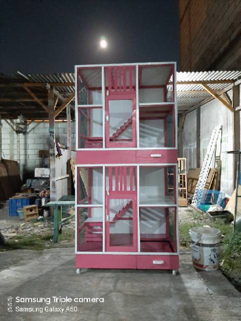 Kandang kucing kayu tingkat | Shopee Indonesia