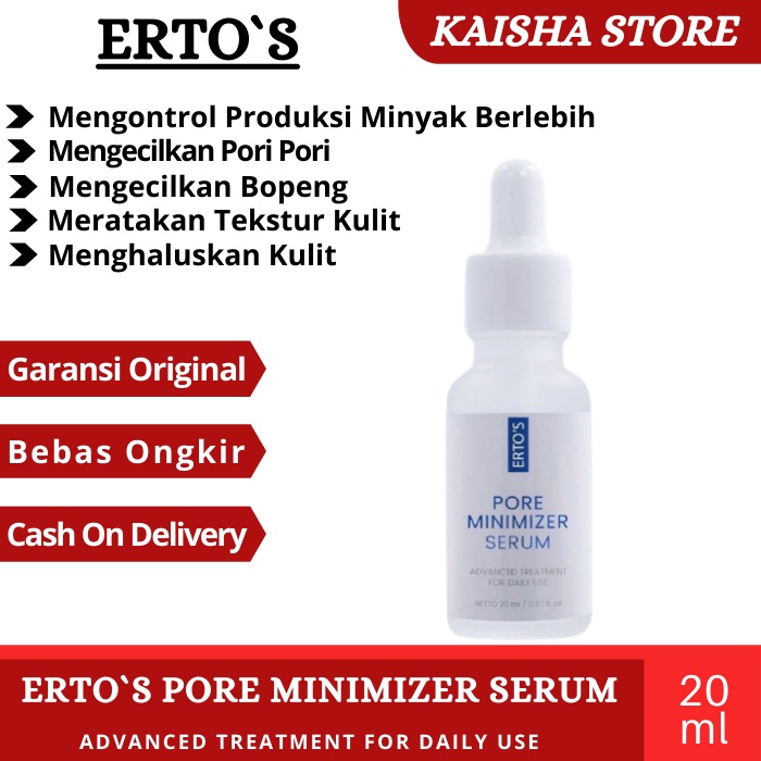 Mohon di baca sebelum membeli produk ini: Ertos Pore Minimizer Treatment Serum Pengecil Pori Dan Bopeng Original Bpom Shopee Indonesia