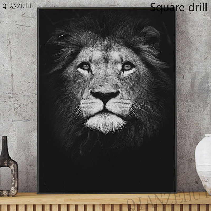 Jual Lukisan Bordir Cross Stitch Diamond Diy Desain Singa Hitam Putih Indonesia|Shopee Indonesia 800_X_800_jpg