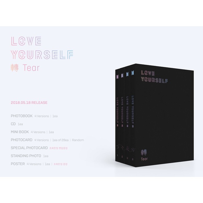 Sedikit prakata, ini adalah lagu favorit aku di album tear. Unik Cd Original Bts Love Yourself Tear 3rd Album Pilih Versi Diskon Shopee Indonesia