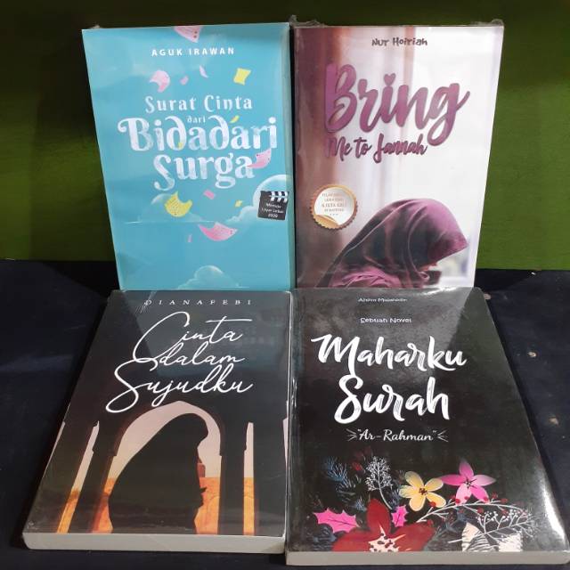 Jadi, bukan hal yang tabu bagi . Novel Islami 4 Buku Bring Me To Jannah Cinta Dalam Sujudku Maharku Surah Surat Cinta Dari Bidadari Shopee Indonesia