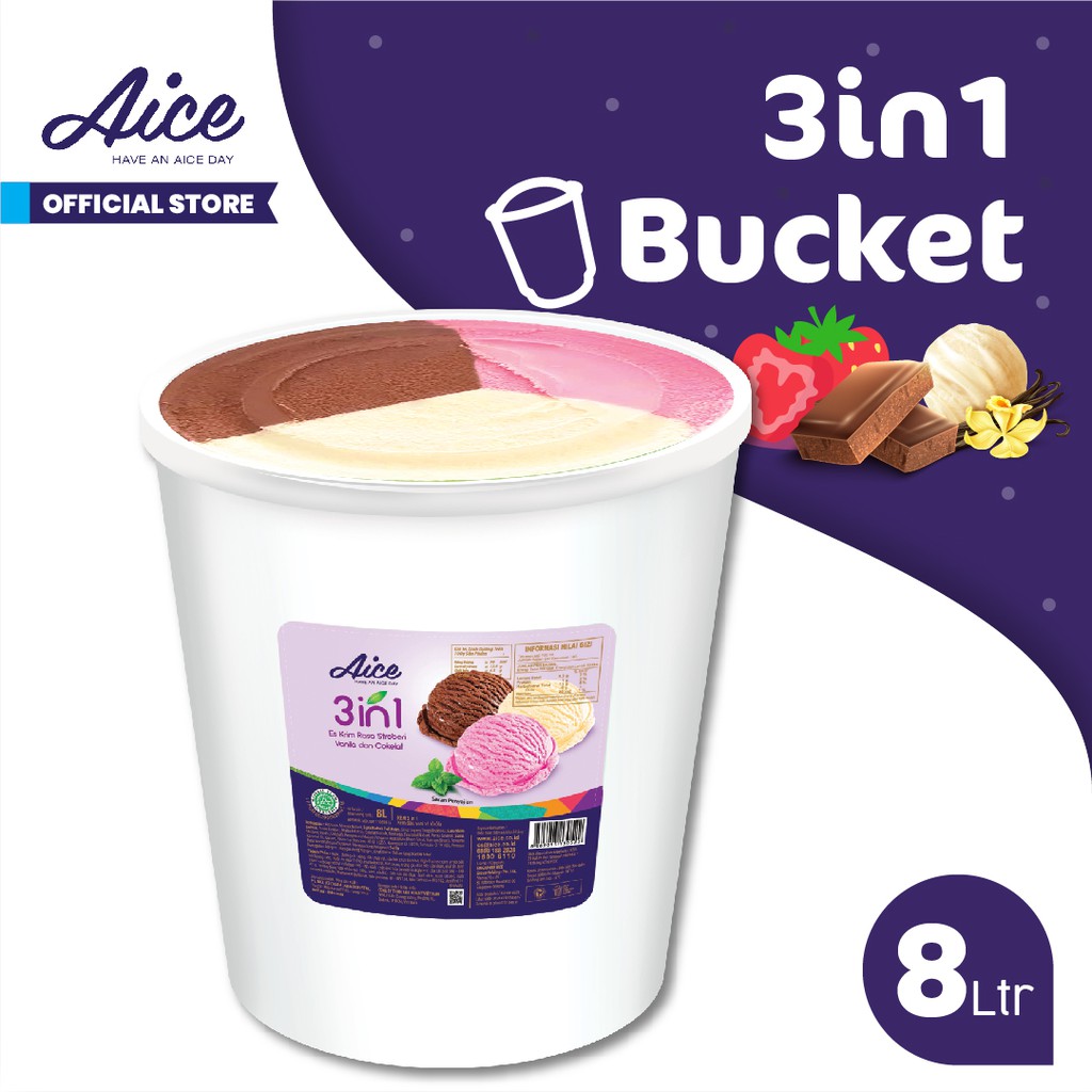 AICE 3in1 Bucket Ice Cream Es Krim Ember 8L Eskrim | Shopee Indonesia