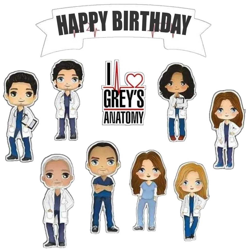 A father tearfully speaks to his son before sending him in to a risky heart surgery. Jual Topper Cake Ulang Tahun Hiasan Kue Greys Anatomy Shopee Indonesia
