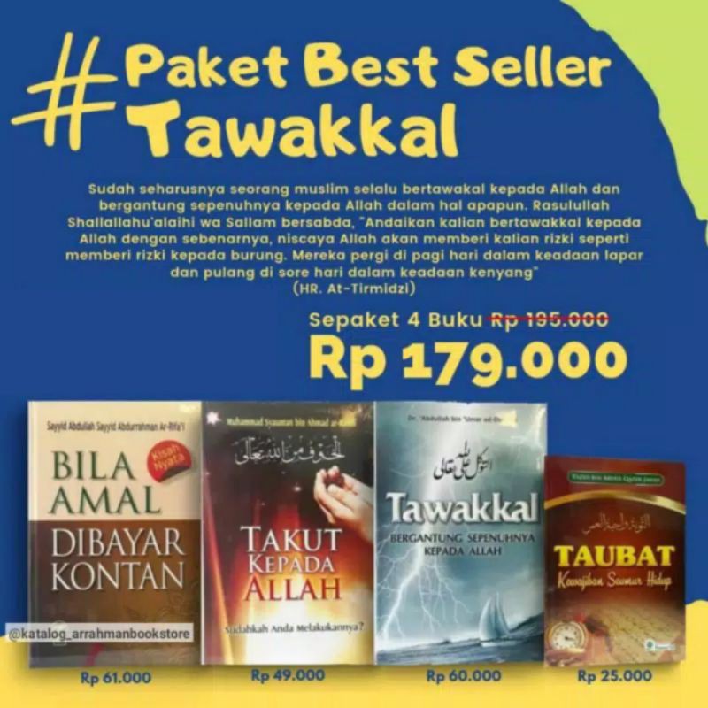 Berikut kami tampilkan di bawah beberapa koleksi ebook (buku) islami yang penuh manfaat, yang bisa anda download dan anda baca di rumah Paket Best Seller Tawakal Original Book Buku Agama Islam Muslim Buku Islami Muslimah Shopee Indonesia