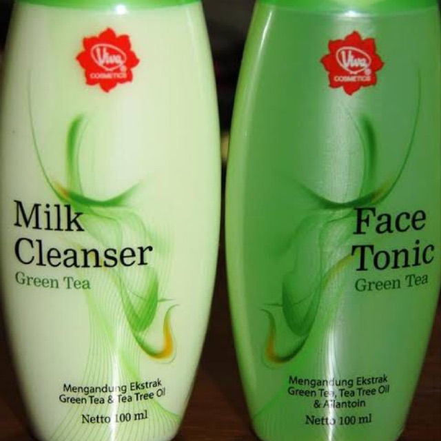 Viva milk cleanser dan toner greentea 100ml | Shopee Indonesia