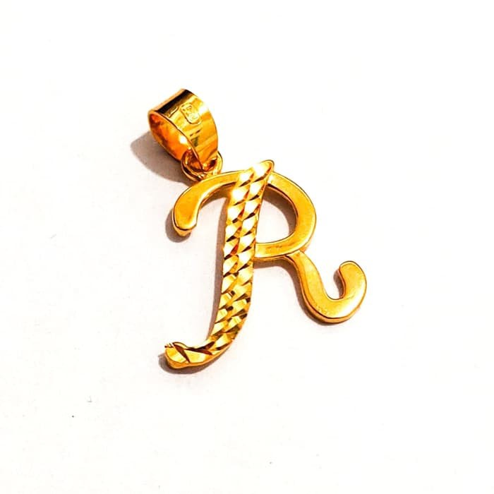 Murah Liontin Huruf R Inisial emas asli Keren | Shopee Indonesia