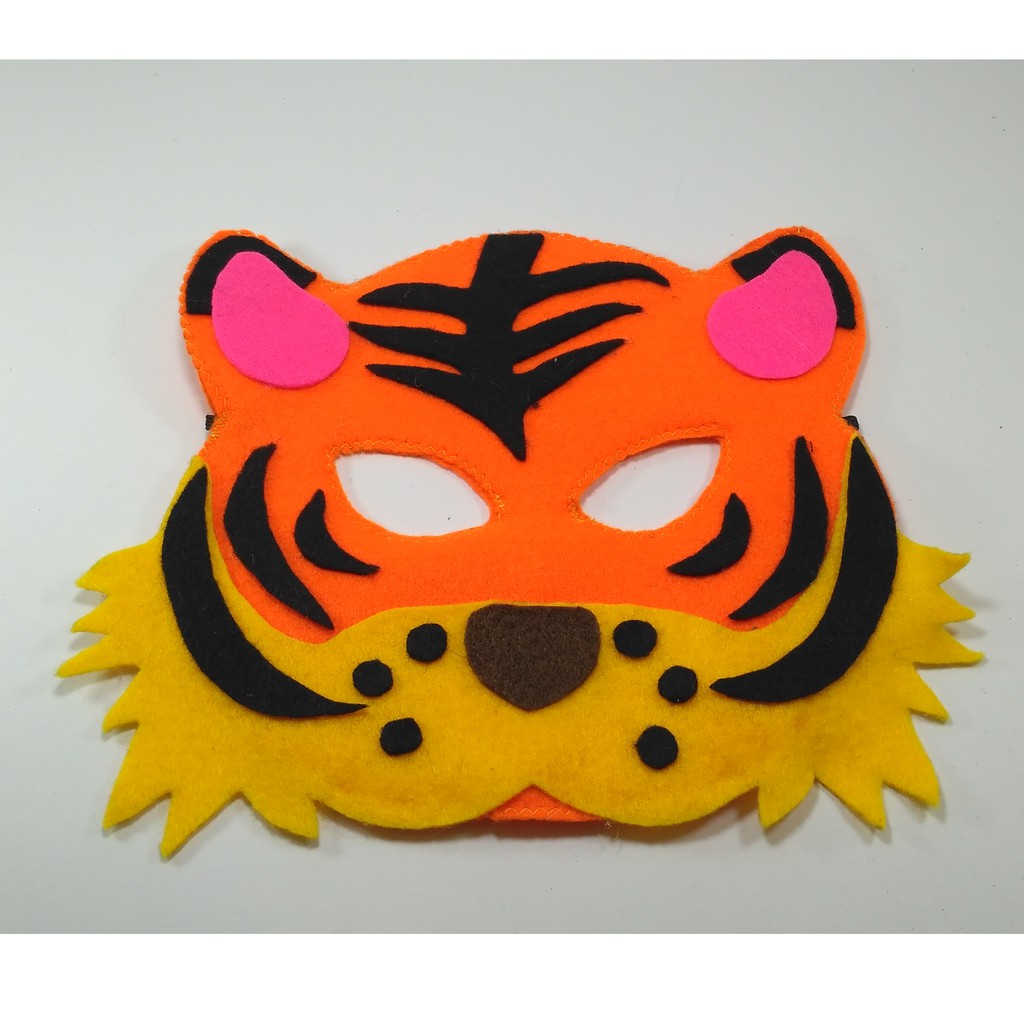 Ini adalah contoh kerajinan kain flanel untuk membuat boneka hewan 1 . Kostum Hewan Harimau Flanel Topeng Ekor Dan Tangan Untuk Drama Teater Anak Shopee Indonesia