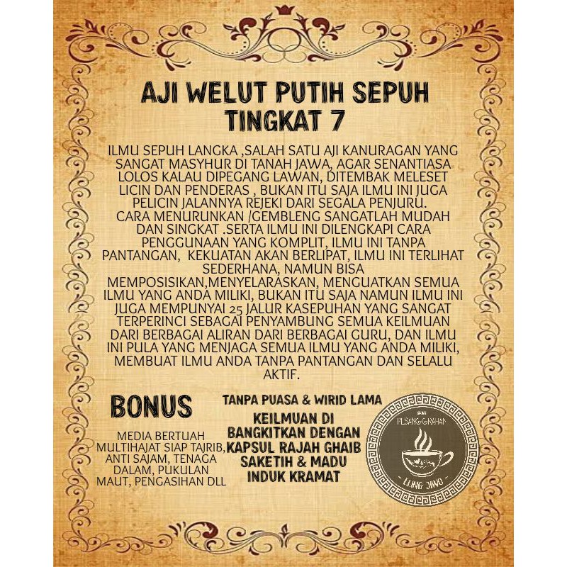 THE LEGEND OF NOESWANTORO SIMPANAN PARA JAWARA ILMU TUA WELUT PUTIH |  Shopee Indonesia