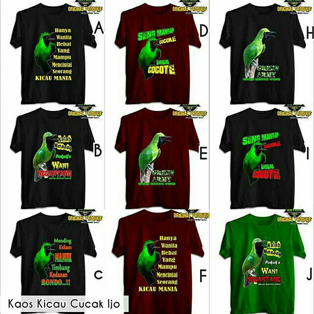 Jual Kaos Kicau Cucak Ijo Indonesia|Shopee Indonesia 640_X_640_jpg