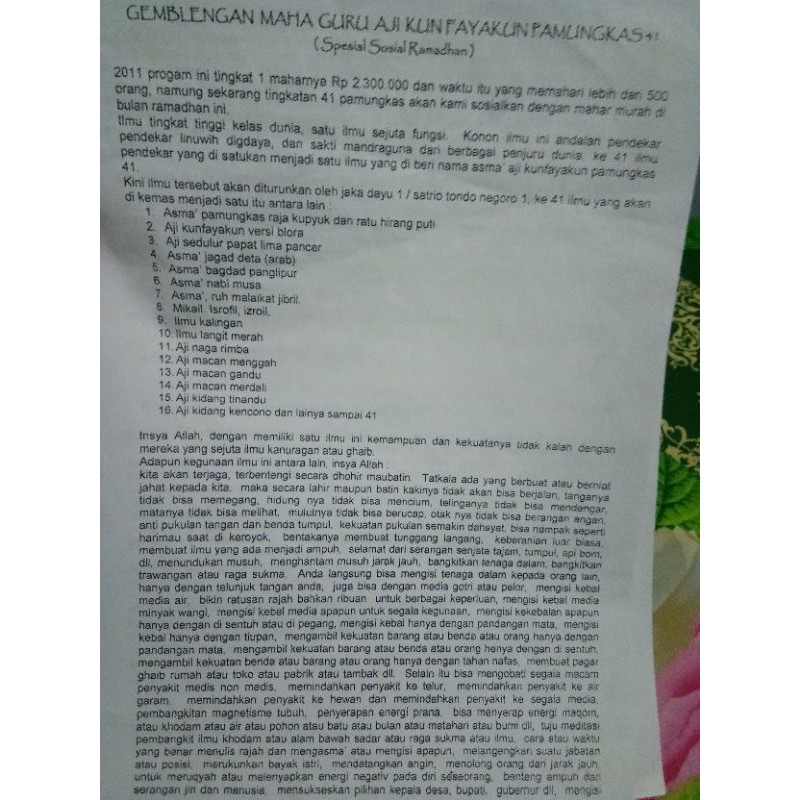 Kali ini kita bahas lirik . Buku Maha Guru Aji Kunfayakun Pamungkas 41 Shopee Indonesia