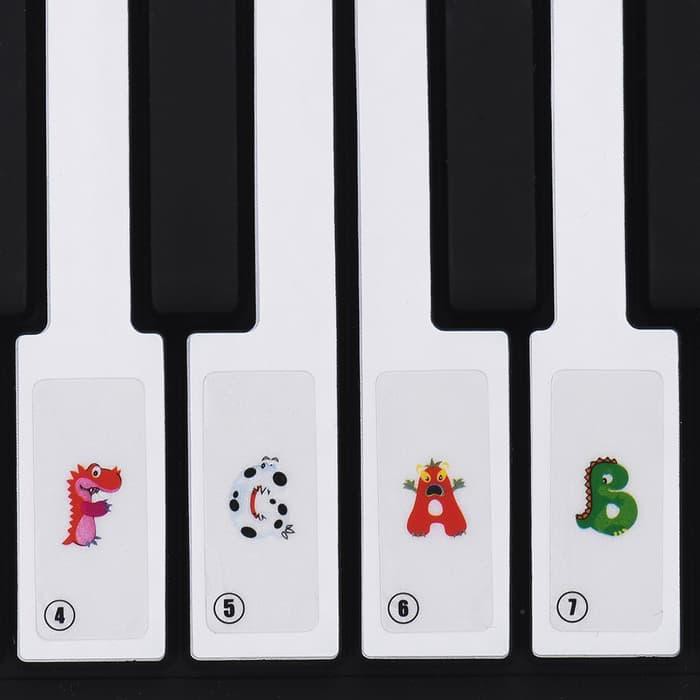 Stiker Penanda Tuts/Nada/Kunci Piano/Keyboard 49-Key Motif Kartun | Shopee  Indonesia