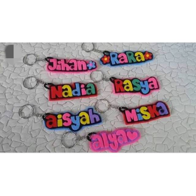 Kerajinan tangan dari kain flanel, contoh kerajinan tangan bahan kain flanel, kerajinan tangan yang terbuat. Gantungan Kunci Nama Dari Kain Flanel Bisa Pilih Warna Shopee Indonesia