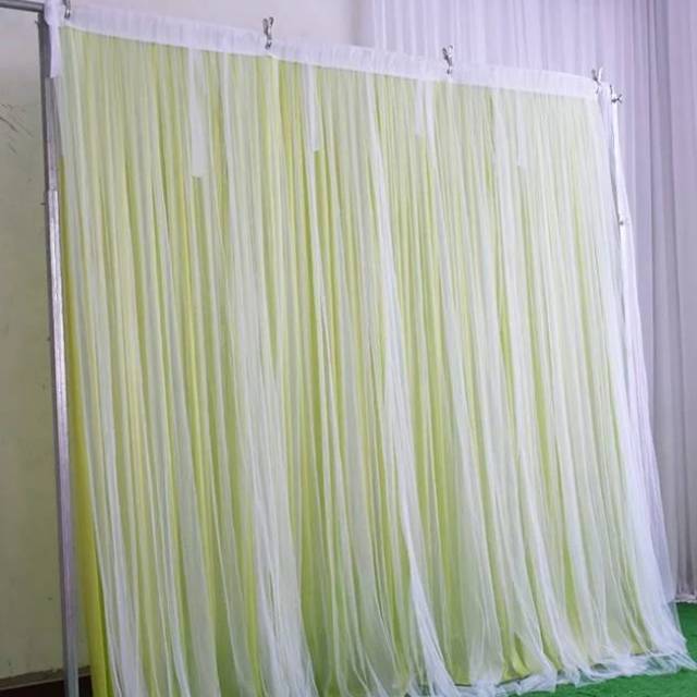 Bahan kain abutay untuk dekorasi tenda pesta taplak meja. Backdrop Background Kain Abutai Lapis Tile Tinggi 2 Meter Shopee Indonesia