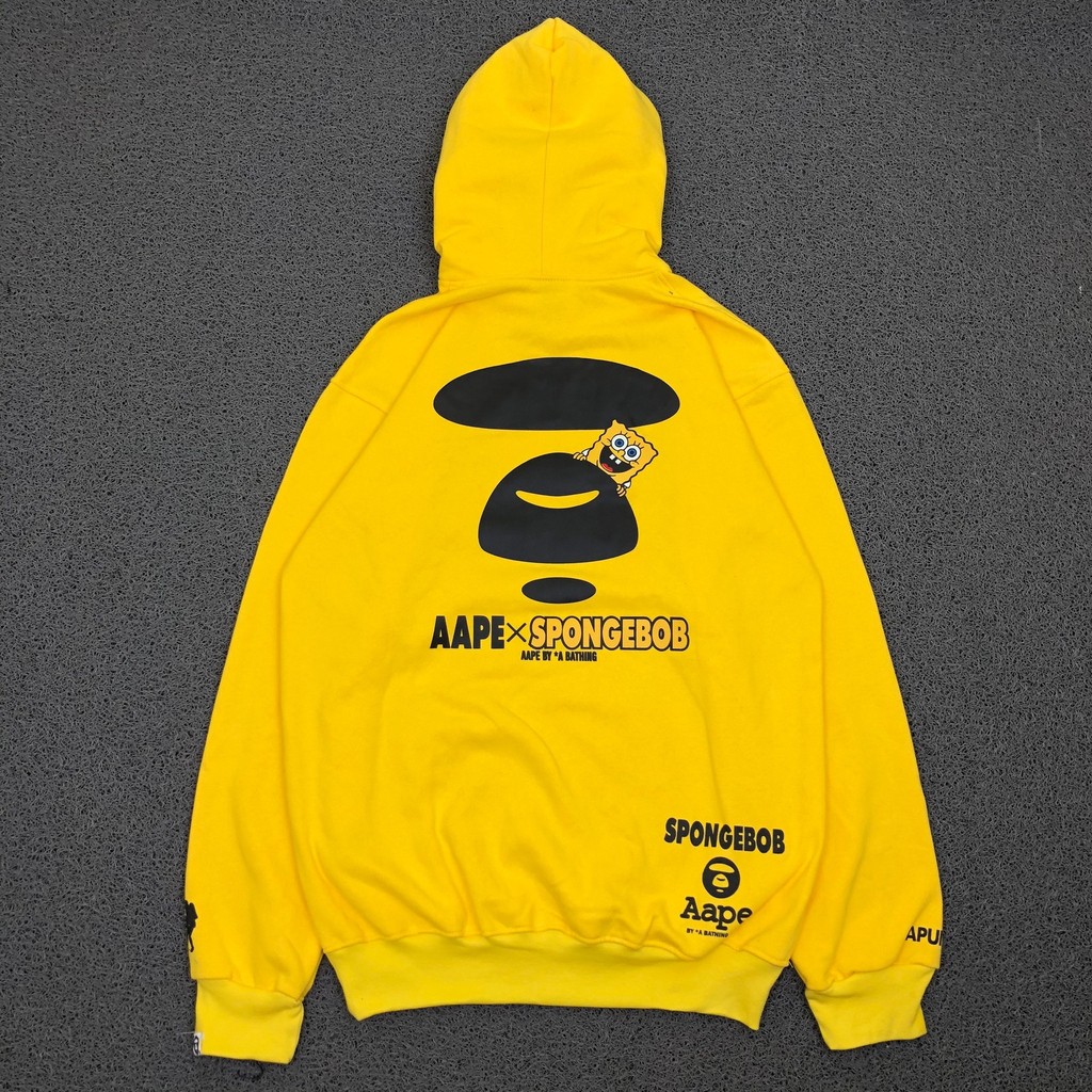 Download free aape x spongebob vector logo and icons in ai, eps, cdr, svg, png formats. Jual Jaket Sweater Hoodie Aape X Spongebob Faces Authentic Premium Original Indonesia Shopee Indonesia