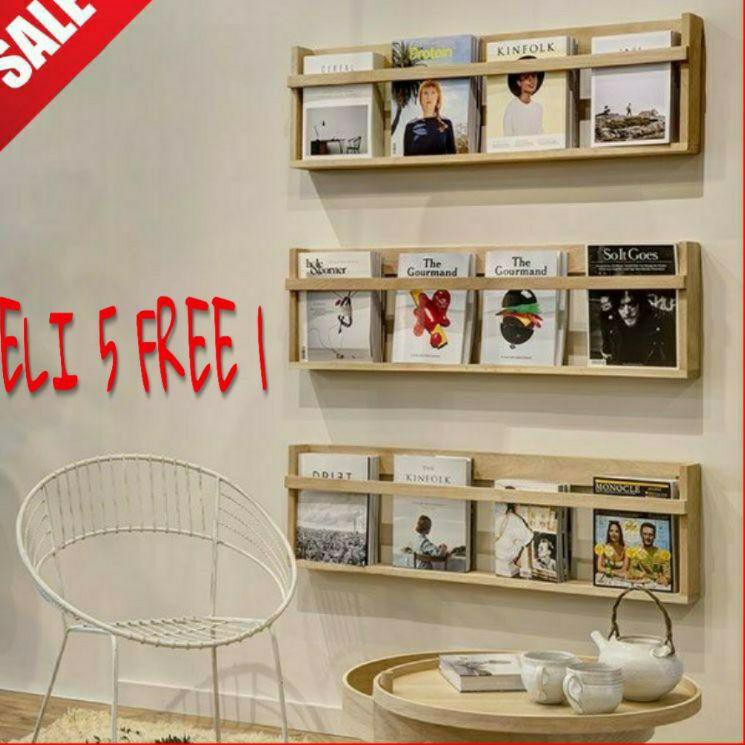 Buku di rumah kamu banyak yang tercecer? Dapatkan Sekarang Rak Buku Gantung Minimalis Kayu Jati Belanda Shopee Indonesia