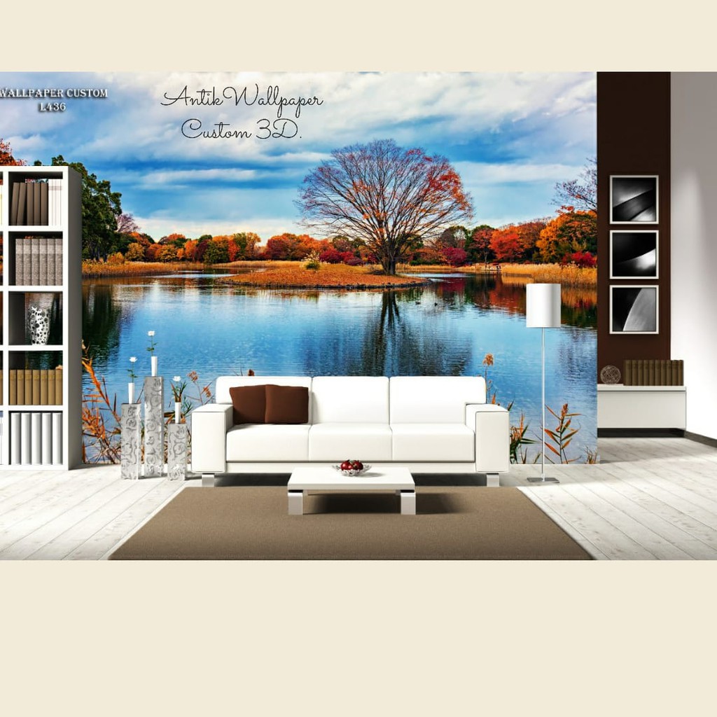 Jual Wallpaper Custom Tema Pemandangan Danau Yang Indah Dan Sejuk - Wallpaper Dekorasi Murah Indonesia|Shopee Indonesia 1024_X_1024_jpg