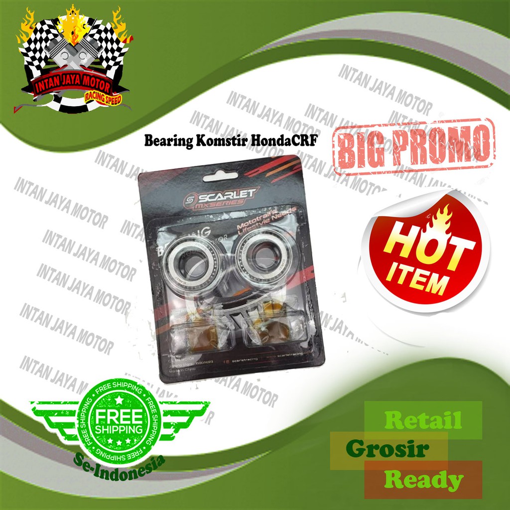 Detail produk jual bearing komstir stang crf 230,crf 150,cr 85.ktm 250,yzf 250 rp.550,000. Bearing Laher Klahar Komstir Honda CRF 150 L Scarlet
