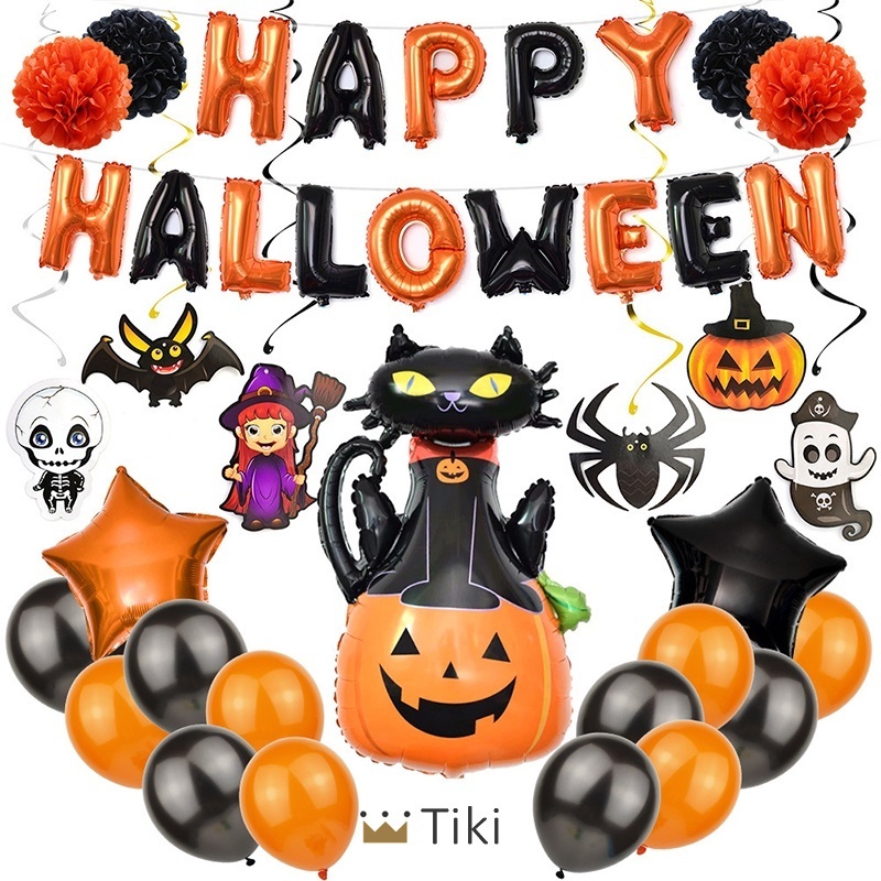 Labu, halloween, kartun, labu halloween. Jual Halloween Balon Dekorasi Anak Kartun Memegang Kelelawar Labu Balon Horor Suasana Pesta Dekorasi Alat Peraga Tiki Indonesia Shopee Indonesia