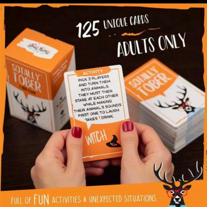 The creativity of the cards is great and will have you both laughing in no time. Sotally Tober Card Games Drinking Games Board Games Shopee Indonesia