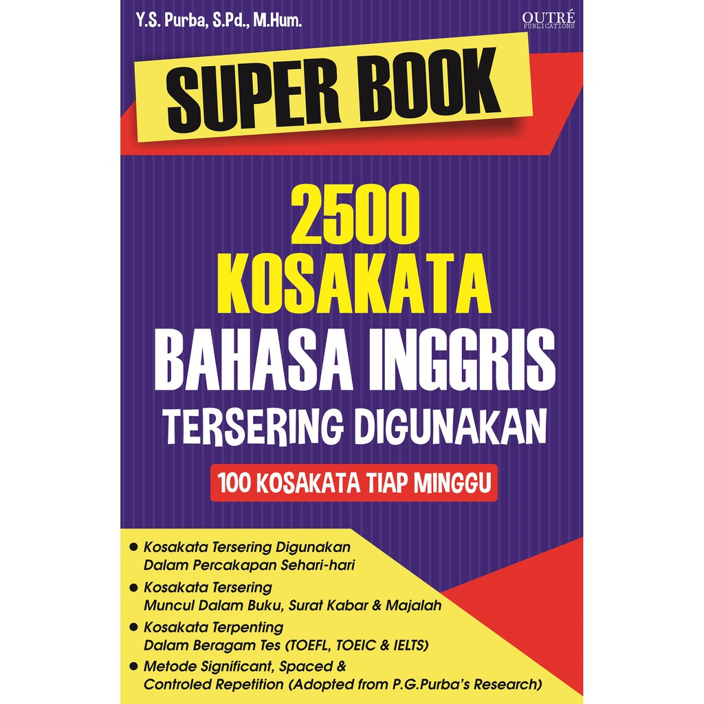 Kosakata keluarga bahasa inggris · ancestor: New Buku Super Book 2500 Kosakata Bahasa Inggris Tersering Digunakan Outre Publications Shopee Indonesia
