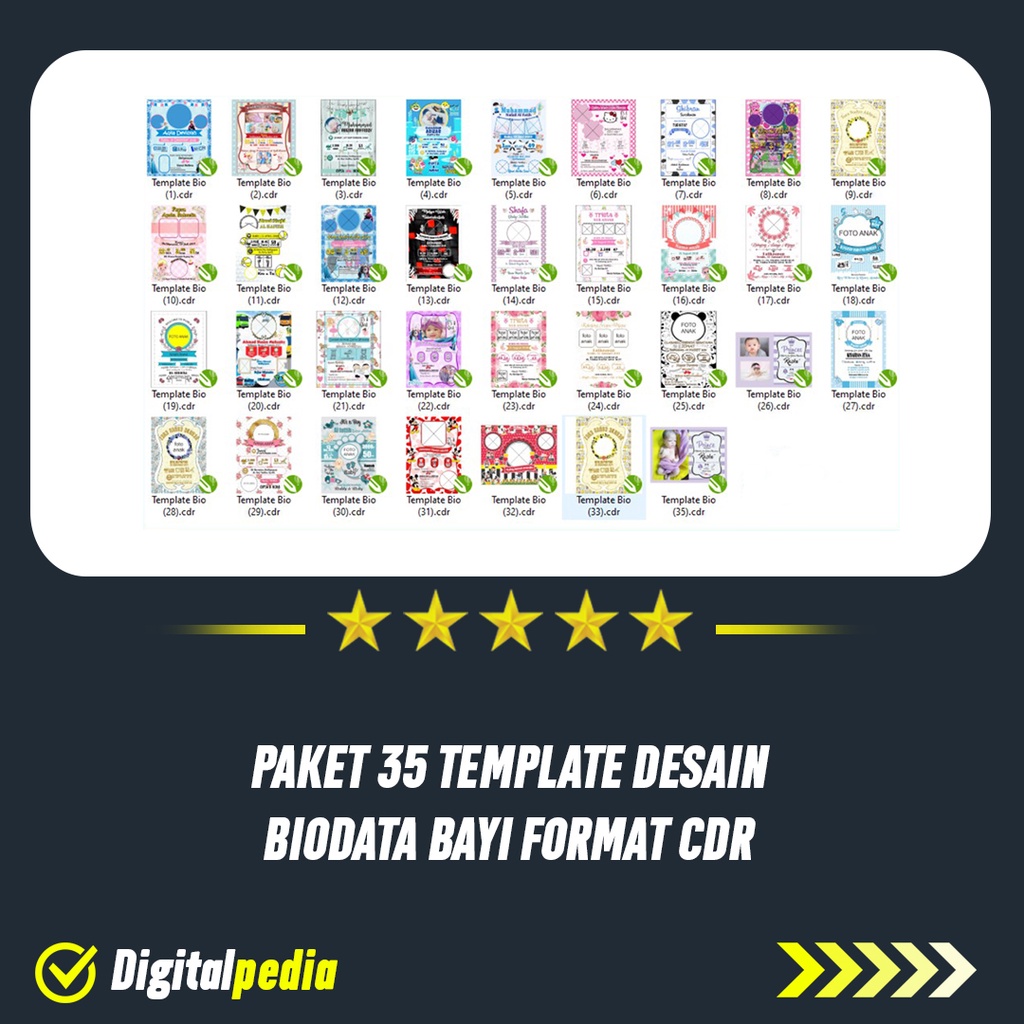 3041 best baby cdr ✓ free vector download for commercial use in ai, eps, cdr,. Harga Template Biodata Bayi Format Cdr Terbaru Oktober 2021 Biggo Indonesia