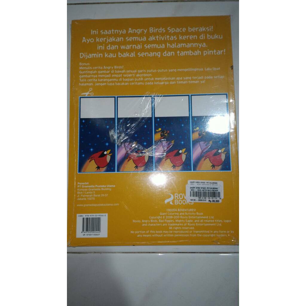 Includes supplemental or companion materials if applicable. Angry Birds Space Petualangan Beku Buku Aktivitas Dan Mewarnai Shopee Indonesia