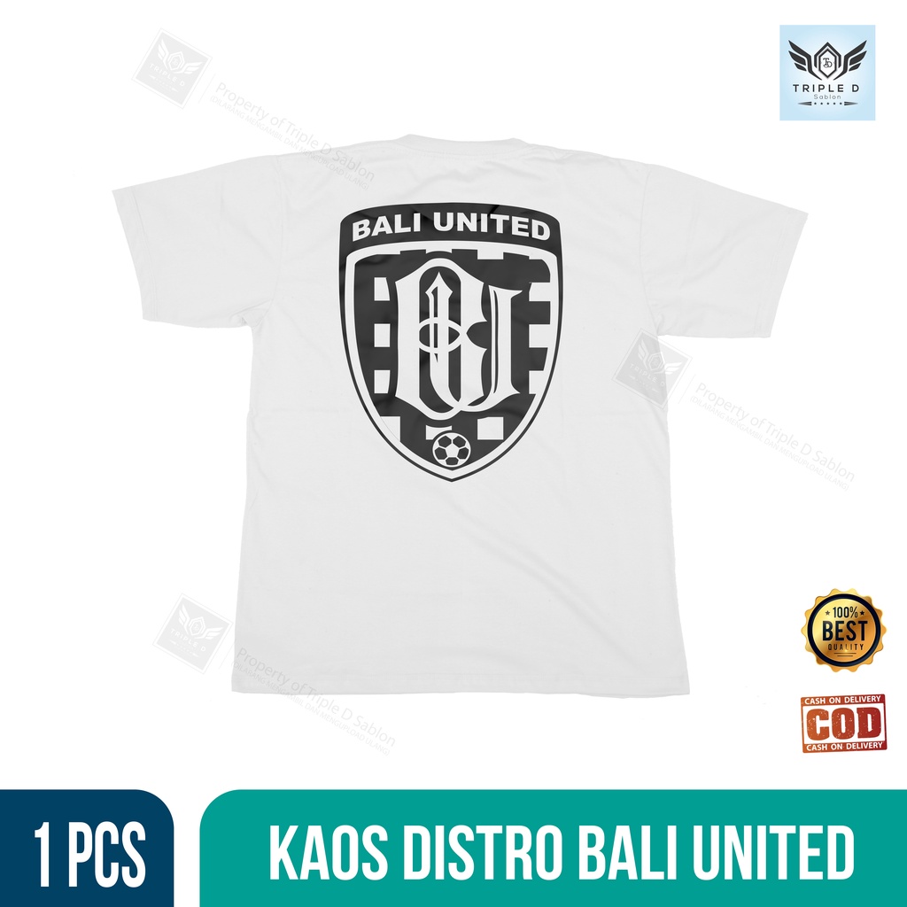 Logo bali united format vektor (cdr, eps, ai, svg, png). Kaos T Shirt Distro Pria Wanita Bola Liga 1 Pria Wanita Logo Bali United Est 1989 Original Triple D Shopee Indonesia
