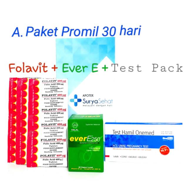Sebelum itu, ketahui dulu manfaat, dosis dan efek sampingnya. Paket Promil A 30 Hari Best Seller Program Hamil 30 1 Bulan Folavit Ever E Tes Pack Shopee Indonesia