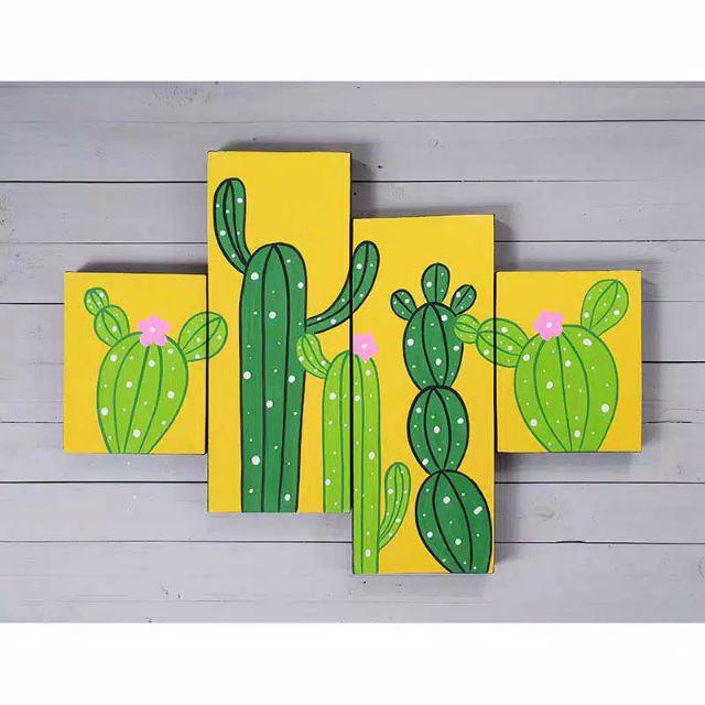 Menggambar dekoratif adalah menggambar pola untuk motif hiasan. Lukisan Tangan Dekoratif Hiasan Dekorasi Dinding Kaktus Shopee Indonesia