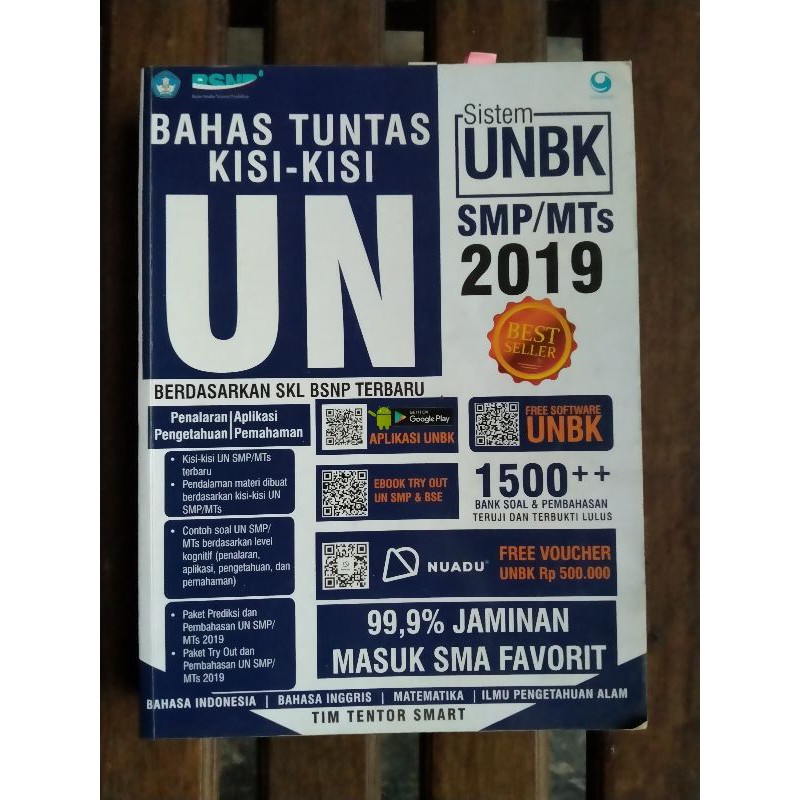 Kisi kisi soal dan jawaban ipa smp kelas 7 semester genap. Bahas Tuntas Kisi Kisi Un Sistem Unbk Smp Mts 2019 Bsnp Grasindo Tim Tentor Smart Shopee Indonesia