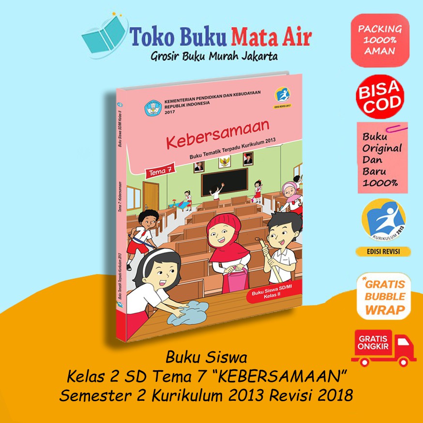 Bangga terhadap daerah tempat tinggalku Best Seller Tematik Sd Kelas 2 Tema 7 Kebersamaan Shopee Indonesia