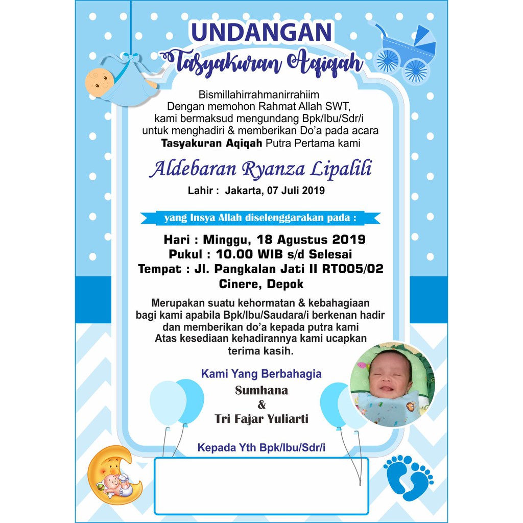 Download ucapan selapanan bayi word. Contoh Undangan Selapanan Tulisan
