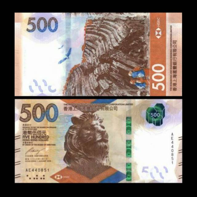 Simbol bagi hkd boleh ditulis … Hong Kong Hsbc New 500 Unc 2018 Vertical Horizontal Original Banknote 1 Lembar Uang Hongkong Shopee Indonesia
