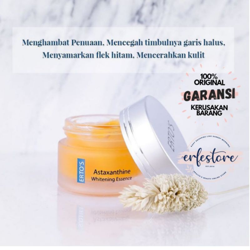 Jual ERTOS ASTAXANTHINE WHITENING ESSENCE ERTO&rsquo;S ( Krim Penghilang Flek  Hitam &amp; Kerutan &amp; Mencerahkan ) Indonesia|Shopee Indonesia