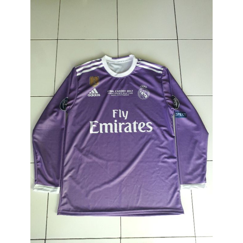 Hala madrid y nada más! Jersey Real Madrid 2017 Final Ucl Full Printing Shopee Indonesia