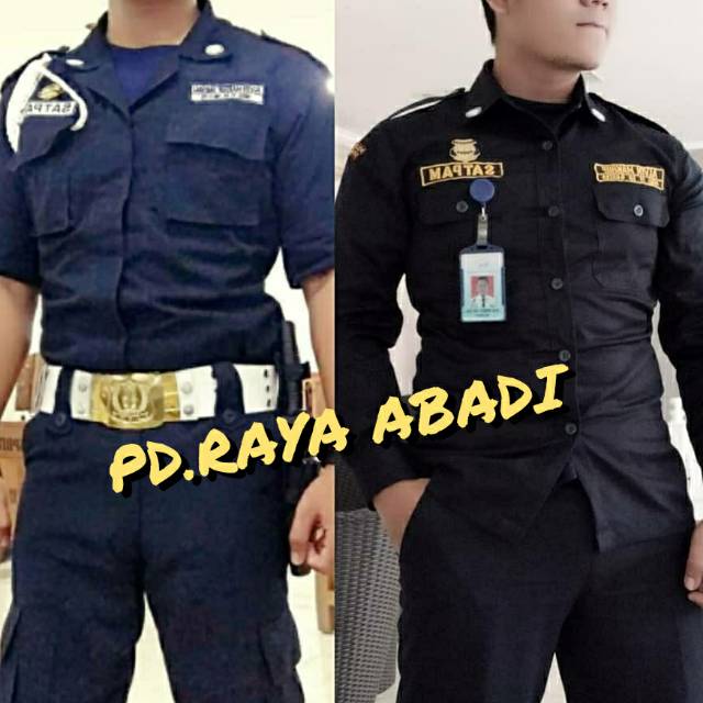Jual Seragam Satpam+seragam safari / Seragam Safari / seragam security  Indonesia|Shopee Indonesia