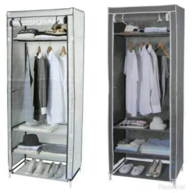 Lemari Pakaian Lipat, Lemari Baju Lipat, Rak Pakaian, | Shopee Indonesia