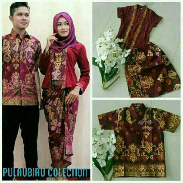 Batik sarimbit kebaya kutubaru couple keluarga batik modern | Shopee  Indonesia